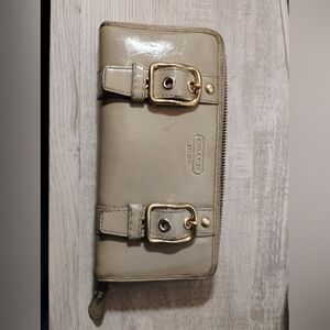 Coach Cream Leather Wallet